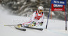 Marcel Mathis of Austria skiing in first run of men giant slalom race of Audi FIS Alpine skiing World cup 2012-2013 in Alta Badia, Italy. Man giant slalom race of Audi FIS Alpine skiing World cup was held on Gran Risa course in Alta Badia, Italy, on Sunday, 16th of December 2012.
