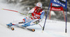 Didier Defago of Switzerland skiing in first run of men giant slalom race of Audi FIS Alpine skiing World cup 2012-2013 in Alta Badia, Italy. Man giant slalom race of Audi FIS Alpine skiing World cup was held on Gran Risa course in Alta Badia, Italy, on Sunday, 16th of December 2012.

