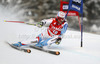 Didier Defago of Switzerland skiing in first run of men giant slalom race of Audi FIS Alpine skiing World cup 2012-2013 in Alta Badia, Italy. Man giant slalom race of Audi FIS Alpine skiing World cup was held on Gran Risa course in Alta Badia, Italy, on Sunday, 16th of December 2012.
