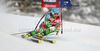 Marcus Sandell of Finland skiing in first run of men giant slalom race of Audi FIS Alpine skiing World cup 2012-2013 in Alta Badia, Italy. Man giant slalom race of Audi FIS Alpine skiing World cup was held on Gran Risa course in Alta Badia, Italy, on Sunday, 16th of December 2012.
