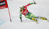 Samu Torsti of Finland skiing in first run of men giant slalom race of Audi FIS Alpine skiing World cup 2012-2013 in Alta Badia, Italy. Man giant slalom race of Audi FIS Alpine skiing World cup was held on Gran Risa course in Alta Badia, Italy, on Sunday, 16th of December 2012.
