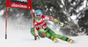 Marcus Sandell of Finland skiing in first run of men giant slalom race of Audi FIS Alpine skiing World cup 2012-2013 in Alta Badia, Italy. Man giant slalom race of Audi FIS Alpine skiing World cup was held on Gran Risa course in Alta Badia, Italy, on Sunday, 16th of December 2012.

