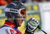 Third placed Thomas Fanara of France reacts in finish of second run of men giant slalom race of Audi FIS Alpine skiing World cup 2012-2013 in Alta Badia, Italy. Man giant slalom race of Audi FIS Alpine skiing World cup was held on Gran Risa course in Alta Badia, Italy, on Sunday, 16th of December 2012.
