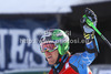 Winner Ted Ligety of USA reacts in finish of second run of men giant slalom race of Audi FIS Alpine skiing World cup 2012-2013 in Alta Badia, Italy. Man giant slalom race of Audi FIS Alpine skiing World cup was held on Gran Risa course in Alta Badia, Italy, on Sunday, 16th of December 2012.
