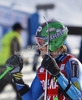 Winner Ted Ligety of USA reacts in finish of second run of men giant slalom race of Audi FIS Alpine skiing World cup 2012-2013 in Alta Badia, Italy. Man giant slalom race of Audi FIS Alpine skiing World cup was held on Gran Risa course in Alta Badia, Italy, on Sunday, 16th of December 2012.
