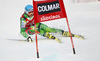 Marcus Sandell of Finland skiing in first run of men giant slalom race of Audi FIS Alpine skiing World cup 2012-2013 in Alta Badia, Italy. Man giant slalom race of Audi FIS Alpine skiing World cup was held on Gran Risa course in Alta Badia, Italy, on Sunday, 16th of December 2012.
