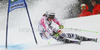 Viktoria Rebensburg of Germany skiing in first run of women giant slalom race of Audi FIS Alpine skiing World cup 2012-2013 in Semmering, Austria. Women giant slalom race of Audi FIS Alpine skiing World cup was held in Semmering, Austria, on Friday, 28th of December 2012.
