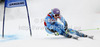 Tina Maze of Slovenia skiing in first run of women giant slalom race of Audi FIS Alpine skiing World cup 2012-2013 in Semmering, Austria. Women giant slalom race of Audi FIS Alpine skiing World cup was held in Semmering, Austria, on Friday, 28th of December 2012.
