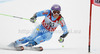 Tina Maze of Slovenia skiing in first run of women giant slalom race of Audi FIS Alpine skiing World cup 2012-2013 in Semmering, Austria. Women giant slalom race of Audi FIS Alpine skiing World cup was held in Semmering, Austria, on Friday, 28th of December 2012.
