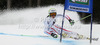 Anna Fenninger of Austria skiing in first run of women giant slalom race of Audi FIS Alpine skiing World cup 2012-2013 in Semmering, Austria. Women giant slalom race of Audi FIS Alpine skiing World cup was held in Semmering, Austria, on Friday, 28th of December 2012.
