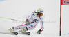 Anna Fenninger of Austria skiing in first run of women giant slalom race of Audi FIS Alpine skiing World cup 2012-2013 in Semmering, Austria. Women giant slalom race of Audi FIS Alpine skiing World cup was held in Semmering, Austria, on Friday, 28th of December 2012.
