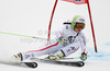 Anna Fenninger of Austria skiing in first run of women giant slalom race of Audi FIS Alpine skiing World cup 2012-2013 in Semmering, Austria. Women giant slalom race of Audi FIS Alpine skiing World cup was held in Semmering, Austria, on Friday, 28th of December 2012.
