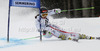 Elisabeth Goergl of Austria skiing in first run of women giant slalom race of Audi FIS Alpine skiing World cup 2012-2013 in Semmering, Austria. Women giant slalom race of Audi FIS Alpine skiing World cup was held in Semmering, Austria, on Friday, 28th of December 2012.
