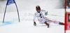 Kathrin Zettel of Austria skiing in first run of women giant slalom race of Audi FIS Alpine skiing World cup 2012-2013 in Semmering, Austria. Women giant slalom race of Audi FIS Alpine skiing World cup was held in Semmering, Austria, on Friday, 28th of December 2012.
