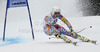 Julia Mancuso of USA skiing in first run of women giant slalom race of Audi FIS Alpine skiing World cup 2012-2013 in Semmering, Austria. Women giant slalom race of Audi FIS Alpine skiing World cup was held in Semmering, Austria, on Friday, 28th of December 2012.
