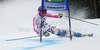 Maria Hoefl-Riesch of Germany skiing in first run of women giant slalom race of Audi FIS Alpine skiing World cup 2012-2013 in Semmering, Austria. Women giant slalom race of Audi FIS Alpine skiing World cup was held in Semmering, Austria, on Friday, 28th of December 2012.
