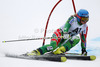 Tanja Poutiainen of Finland skiing in first run of women giant slalom race of Audi FIS Alpine skiing World cup 2012-2013 in Semmering, Austria. Women giant slalom race of Audi FIS Alpine skiing World cup was held in Semmering, Austria, on Friday, 28th of December 2012.
