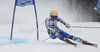 Frida Hansdotter of Sweden skiing in first run of women giant slalom race of Audi FIS Alpine skiing World cup 2012-2013 in Semmering, Austria. Women giant slalom race of Audi FIS Alpine skiing World cup was held in Semmering, Austria, on Friday, 28th of December 2012.
