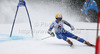 Frida Hansdotter of Sweden skiing in first run of women giant slalom race of Audi FIS Alpine skiing World cup 2012-2013 in Semmering, Austria. Women giant slalom race of Audi FIS Alpine skiing World cup was held in Semmering, Austria, on Friday, 28th of December 2012.

