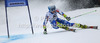Ana Drev of Slovenia skiing in first run of women giant slalom race of Audi FIS Alpine skiing World cup 2012-2013 in Semmering, Austria. Women giant slalom race of Audi FIS Alpine skiing World cup was held in Semmering, Austria, on Friday, 28th of December 2012.
