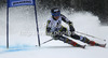 Mona Loeseth of Norway skiing in first run of women giant slalom race of Audi FIS Alpine skiing World cup 2012-2013 in Semmering, Austria. Women giant slalom race of Audi FIS Alpine skiing World cup was held in Semmering, Austria, on Friday, 28th of December 2012.
