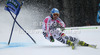 Barbara Wirth of Germany skiing in first run of women giant slalom race of Audi FIS Alpine skiing World cup 2012-2013 in Semmering, Austria. Women giant slalom race of Audi FIS Alpine skiing World cup was held in Semmering, Austria, on Friday, 28th of December 2012.
