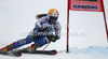 Sara Hector of Sweden skiing in first run of women giant slalom race of Audi FIS Alpine skiing World cup 2012-2013 in Semmering, Austria. Women giant slalom race of Audi FIS Alpine skiing World cup was held in Semmering, Austria, on Friday, 28th of December 2012.
