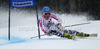 Veronique Hronek of Germany skiing in first run of women giant slalom race of Audi FIS Alpine skiing World cup 2012-2013 in Semmering, Austria. Women giant slalom race of Audi FIS Alpine skiing World cup was held in Semmering, Austria, on Friday, 28th of December 2012.
