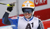 Tenth placed Maria Pietilae-Holmner of Sweden reacts in finish of second run of women giant slalom race of Audi FIS Alpine skiing World cup 2012-2013 in Semmering, Austria. Women giant slalom race of Audi FIS Alpine skiing World cup was held in Semmering, Austria, on Friday, 28th of December 2012.
