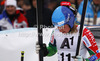 Twentieth placed Tanja Poutiainen of Finland reacts in finish of second run of women giant slalom race of Audi FIS Alpine skiing World cup 2012-2013 in Semmering, Austria. Women giant slalom race of Audi FIS Alpine skiing World cup was held in Semmering, Austria, on Friday, 28th of December 2012.
