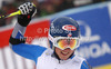 Eight placed Mikaela Shiffrin of USA reacts in finish of second run of women giant slalom race of Audi FIS Alpine skiing World cup 2012-2013 in Semmering, Austria. Women giant slalom race of Audi FIS Alpine skiing World cup was held in Semmering, Austria, on Friday, 28th of December 2012.
