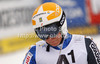 Eleventh placed Frida Hansdotter of Sweden reacts in finish of second run of women giant slalom race of Audi FIS Alpine skiing World cup 2012-2013 in Semmering, Austria. Women giant slalom race of Audi FIS Alpine skiing World cup was held in Semmering, Austria, on Friday, 28th of December 2012.
