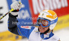 Sixth placed Jessica Lindell-Vikarby of Sweden reacts in finish of second run of women giant slalom race of Audi FIS Alpine skiing World cup 2012-2013 in Semmering, Austria. Women giant slalom race of Audi FIS Alpine skiing World cup was held in Semmering, Austria, on Friday, 28th of December 2012.
