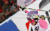 Fourth placed Maria Hoefl-Riesch of Germany reacts in finish of second run of women giant slalom race of Audi FIS Alpine skiing World cup 2012-2013 in Semmering, Austria. Women giant slalom race of Audi FIS Alpine skiing World cup was held in Semmering, Austria, on Friday, 28th of December 2012.
