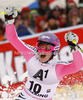 Fourth placed Maria Hoefl-Riesch of Germany reacts in finish of second run of women giant slalom race of Audi FIS Alpine skiing World cup 2012-2013 in Semmering, Austria. Women giant slalom race of Audi FIS Alpine skiing World cup was held in Semmering, Austria, on Friday, 28th of December 2012.
