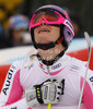 Fourth placed Maria Hoefl-Riesch of Germany reacts in finish of second run of women giant slalom race of Audi FIS Alpine skiing World cup 2012-2013 in Semmering, Austria. Women giant slalom race of Audi FIS Alpine skiing World cup was held in Semmering, Austria, on Friday, 28th of December 2012.
