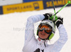 Winner Anna Fenninger of Austria reacts in finish of second run of women giant slalom race of Audi FIS Alpine skiing World cup 2012-2013 in Semmering, Austria. Women giant slalom race of Audi FIS Alpine skiing World cup was held in Semmering, Austria, on Friday, 28th of December 2012.
