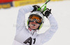 Winner Anna Fenninger of Austria reacts in finish of second run of women giant slalom race of Audi FIS Alpine skiing World cup 2012-2013 in Semmering, Austria. Women giant slalom race of Audi FIS Alpine skiing World cup was held in Semmering, Austria, on Friday, 28th of December 2012.
