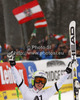 Winner Anna Fenninger of Austria reacts in finish of second run of women giant slalom race of Audi FIS Alpine skiing World cup 2012-2013 in Semmering, Austria. Women giant slalom race of Audi FIS Alpine skiing World cup was held in Semmering, Austria, on Friday, 28th of December 2012.
