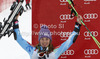 Second placed Tina Maze of Slovenia celebrates her medal won in women giant slalom race of Audi FIS Alpine skiing World cup 2012-2013 in Semmering, Austria. Women giant slalom race of Audi FIS Alpine skiing World cup was held in Semmering, Austria, on Friday, 28th of December 2012.
