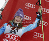 Second placed Tina Maze of Slovenia celebrates her medal won in women giant slalom race of Audi FIS Alpine skiing World cup 2012-2013 in Semmering, Austria. Women giant slalom race of Audi FIS Alpine skiing World cup was held in Semmering, Austria, on Friday, 28th of December 2012.
