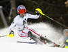 Michaela Kirchgasser of Austria skiing in first run of women slalom race of Audi FIS Alpine skiing World cup 2012-2013 in Semmering, Austria. Women slalom race of Audi FIS Alpine skiing World cup was held in Semmering, Austria, on Saturday, 29th of December 2012.
