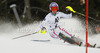 Michaela Kirchgasser of Austria skiing in first run of women slalom race of Audi FIS Alpine skiing World cup 2012-2013 in Semmering, Austria. Women slalom race of Audi FIS Alpine skiing World cup was held in Semmering, Austria, on Saturday, 29th of December 2012.
