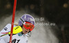 Michaela Kirchgasser of Austria skiing in first run of women slalom race of Audi FIS Alpine skiing World cup 2012-2013 in Semmering, Austria. Women slalom race of Audi FIS Alpine skiing World cup was held in Semmering, Austria, on Saturday, 29th of December 2012.
