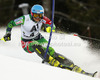 Tanja Poutiainen of Finland skiing in first run of women slalom race of Audi FIS Alpine skiing World cup 2012-2013 in Semmering, Austria. Women slalom race of Audi FIS Alpine skiing World cup was held in Semmering, Austria, on Saturday, 29th of December 2012.
