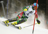 Tanja Poutiainen of Finland skiing in first run of women slalom race of Audi FIS Alpine skiing World cup 2012-2013 in Semmering, Austria. Women slalom race of Audi FIS Alpine skiing World cup was held in Semmering, Austria, on Saturday, 29th of December 2012.
