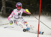 Maria Hoefl-Riesch of Germany skiing in first run of women slalom race of Audi FIS Alpine skiing World cup 2012-2013 in Semmering, Austria. Women slalom race of Audi FIS Alpine skiing World cup was held in Semmering, Austria, on Saturday, 29th of December 2012.
