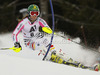 Lena Duerr of Germany skiing in first run of women slalom race of Audi FIS Alpine skiing World cup 2012-2013 in Semmering, Austria. Women slalom race of Audi FIS Alpine skiing World cup was held in Semmering, Austria, on Saturday, 29th of December 2012.
