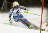 Therese Borssen of Sweden skiing in first run of women slalom race of Audi FIS Alpine skiing World cup 2012-2013 in Semmering, Austria. Women slalom race of Audi FIS Alpine skiing World cup was held in Semmering, Austria, on Saturday, 29th of December 2012.
