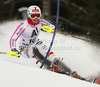Christina Geiger of Germany skiing in first run of women slalom race of Audi FIS Alpine skiing World cup 2012-2013 in Semmering, Austria. Women slalom race of Audi FIS Alpine skiing World cup was held in Semmering, Austria, on Saturday, 29th of December 2012.
